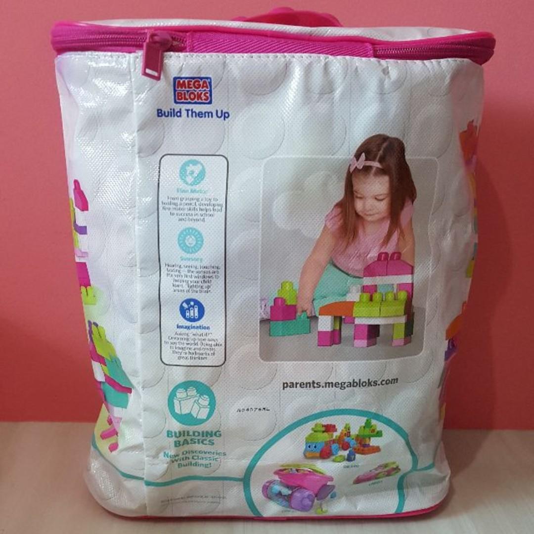 FISHERPRICE MEGA BLOKS BIG BUILDING BAG (PINK) (80 PIECES
