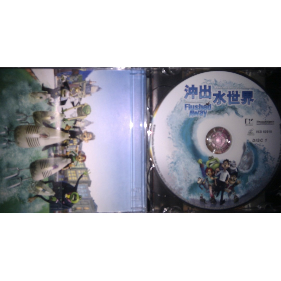Flushed Away沖出水世界 (粵語/英語版) VCD, 興趣及遊戲, 音樂樂器 & 配件, 音樂與媒體 CD 及 DVD