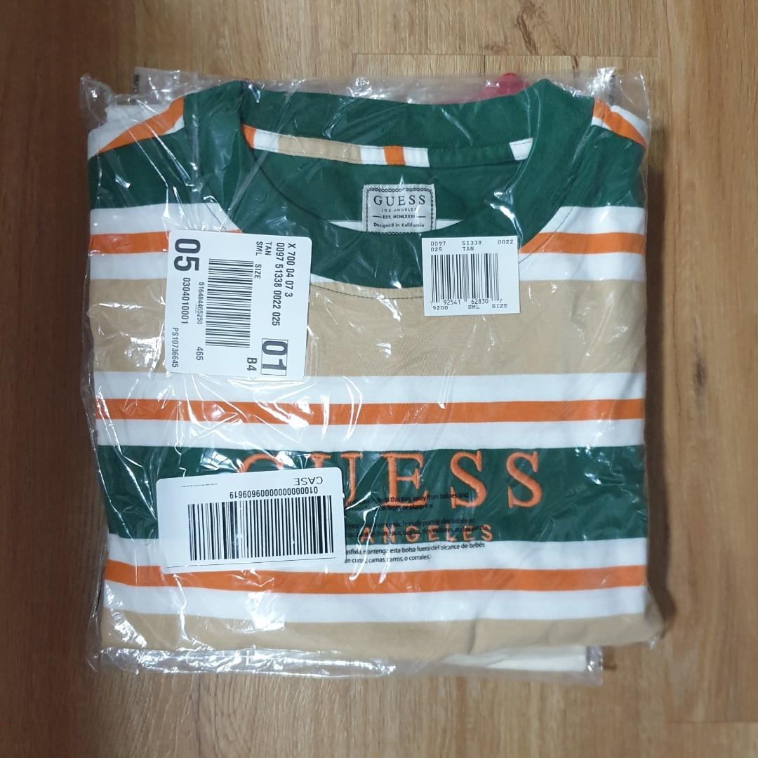 Guess stripe t shirt tee shirt nike adidas fila mcm tommy Men s