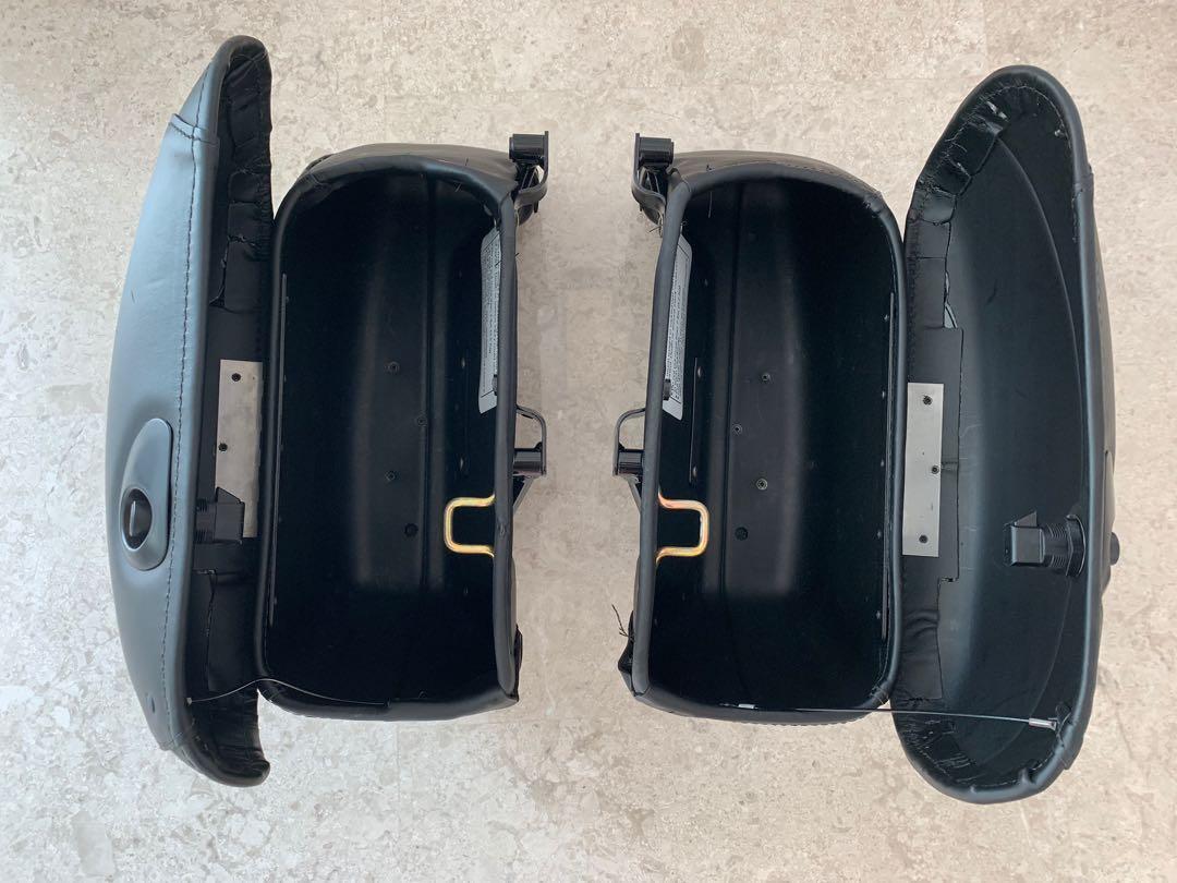 Harley Davidson Softail Hard-case Saddlebags, lockable, Motorcycles