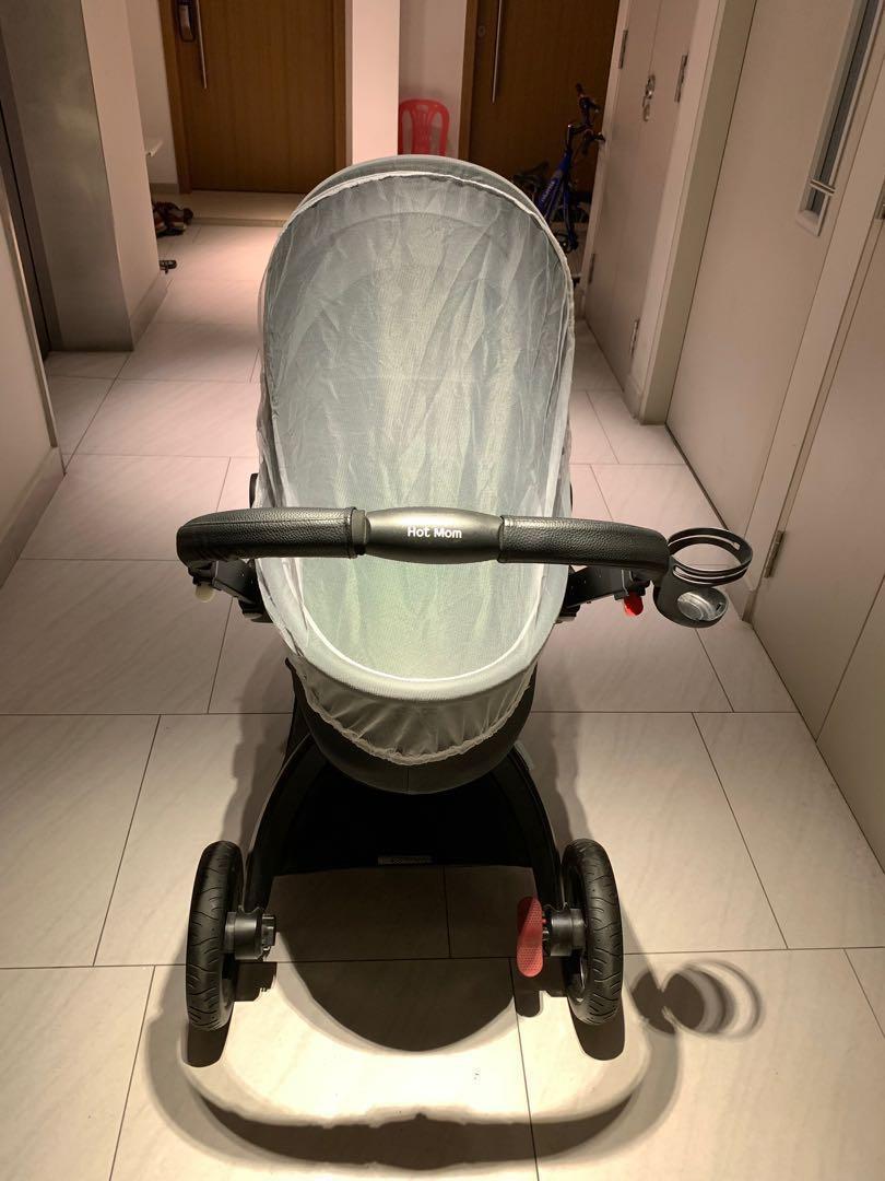 Hot Mom Baby Carriage with Bassinet Combo Stroller Pram Babies Kids Going Out Strollers on Carousell