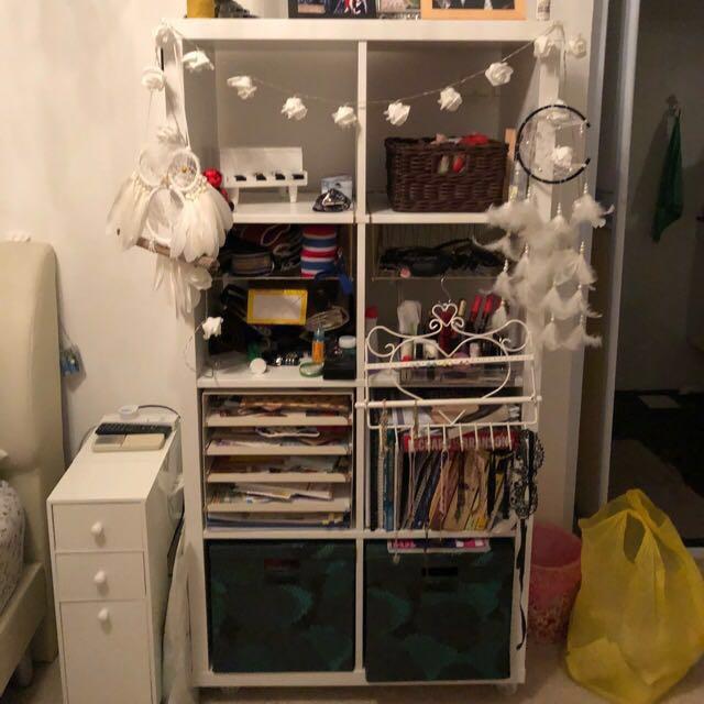 Kallax With Inserts Ikea Shelf Furniture Shelves Drawers On Carousell