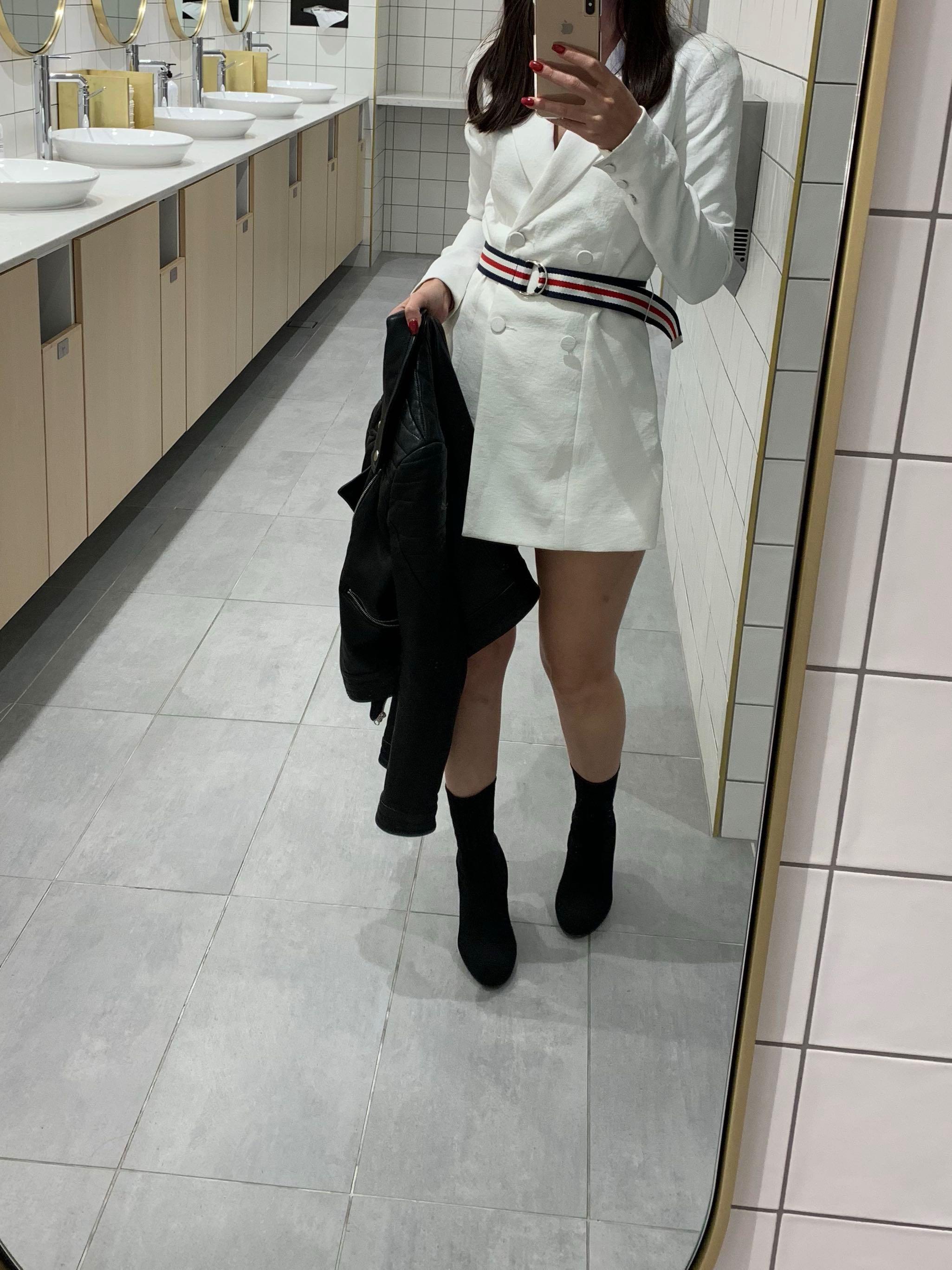 Kookai white ribbon cheap playsuit