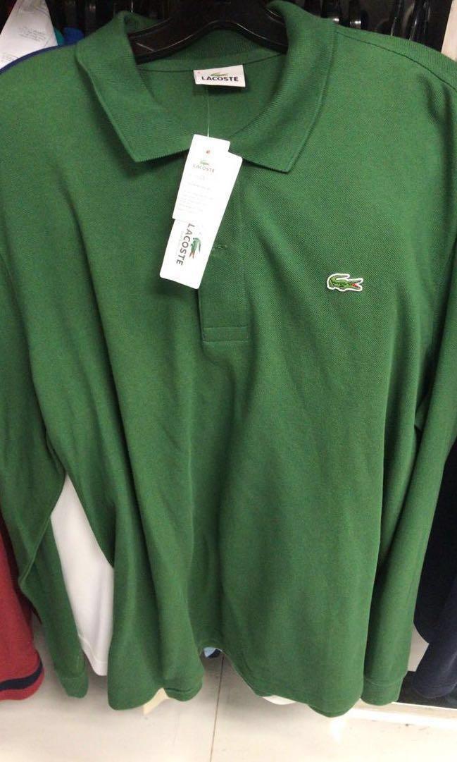 Polo shirt lengan panjang lacoste clearance