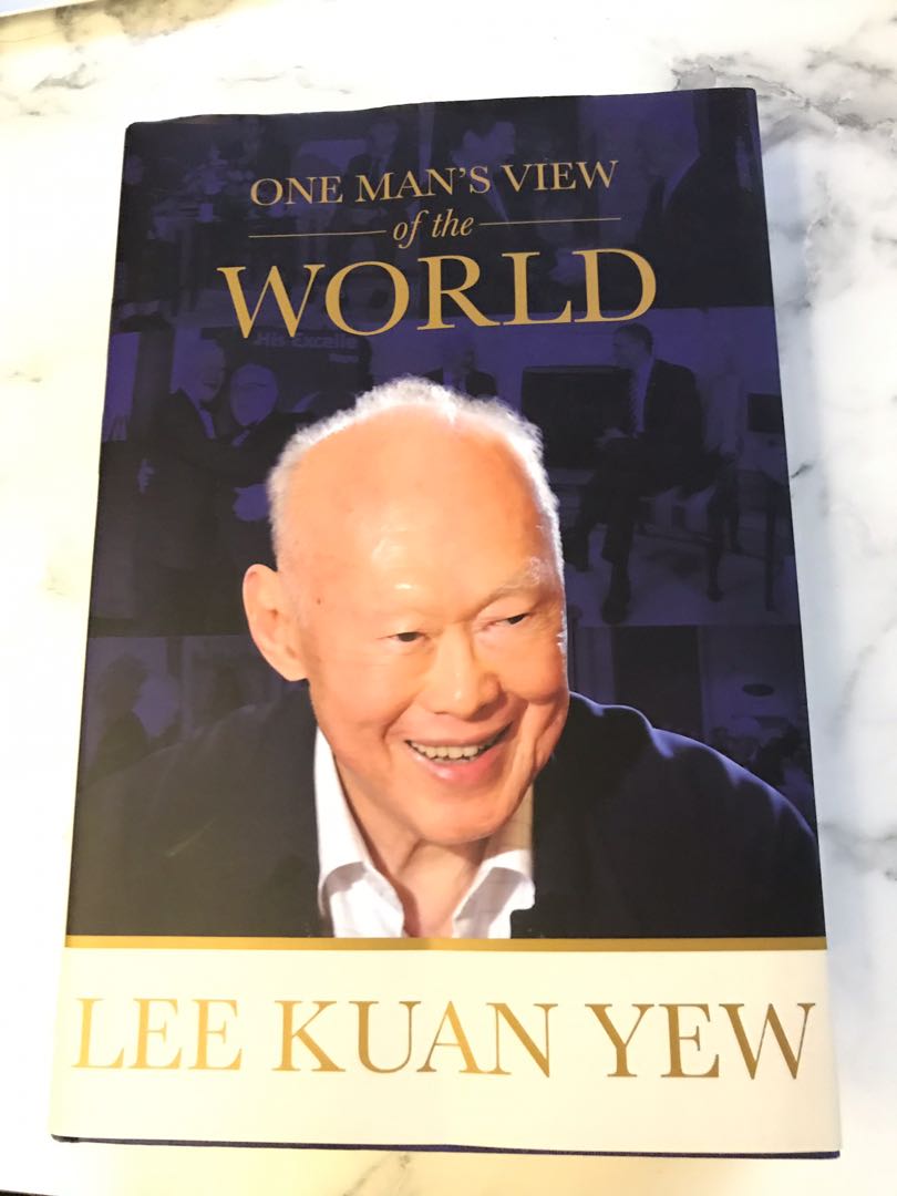 Lee Kuan Yew Lky Book Author One Man S View Of The World Almost New Books Stationery Non Fiction On Carousell