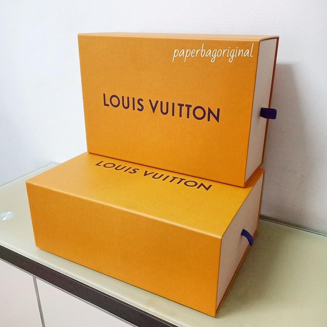 LV Box Louis Vuitton Authentic Kotak Original Branded, Fesyen