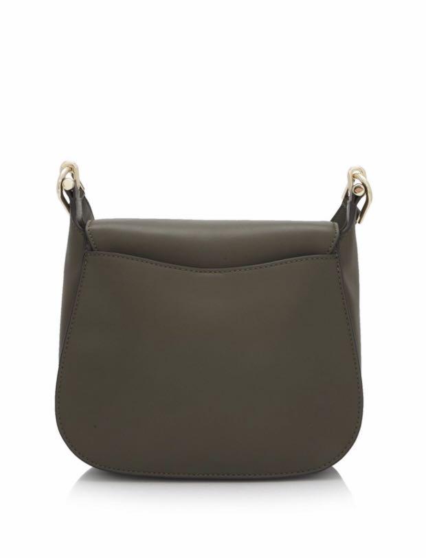 Michael Kors Delfina Large Saddle Bag Olive Women s Fashion Bags