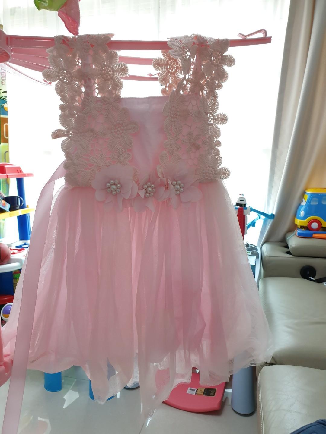 Pink Fairy Dress Babies Kids Babies Apparel On Carousell
