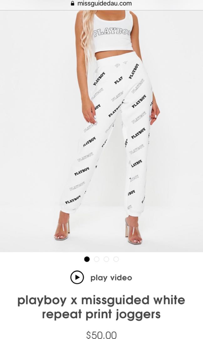 playboy x missguided sweatpants Women s Fashion Clothes on Carousell