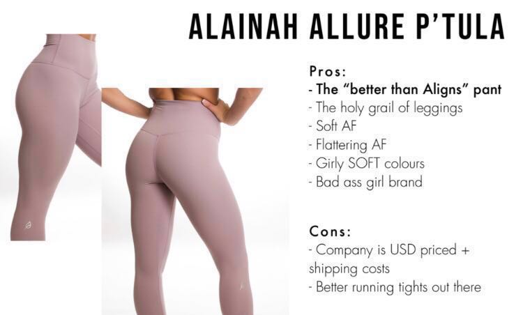 P'tula Alainah Allure Gym / Yoga Leggings in dusty mauve UK6