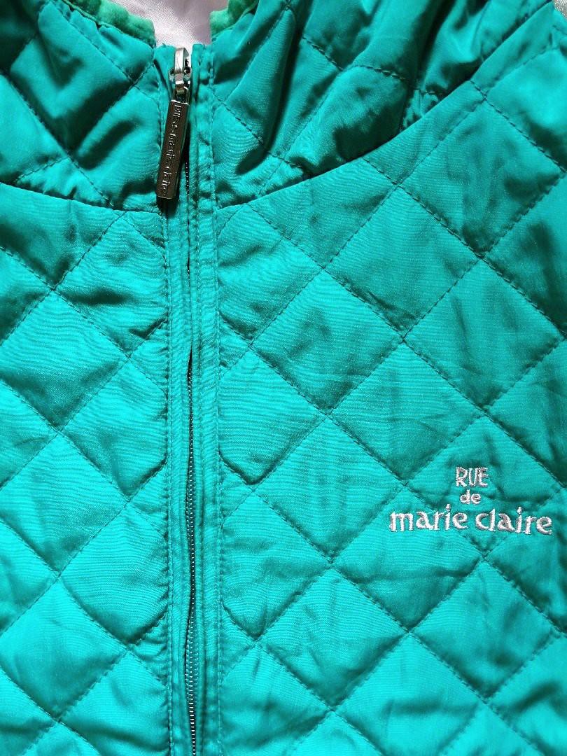 Quilted Blue-green Jacket, Women's Fashion, Coats, Jackets and ...