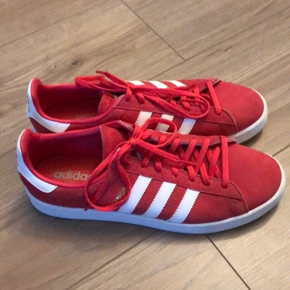 adidas campus shoes womens red