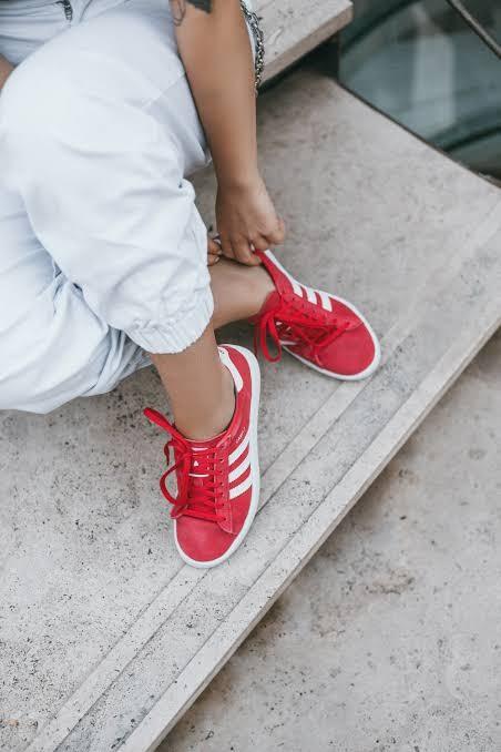 red adidas campus womens