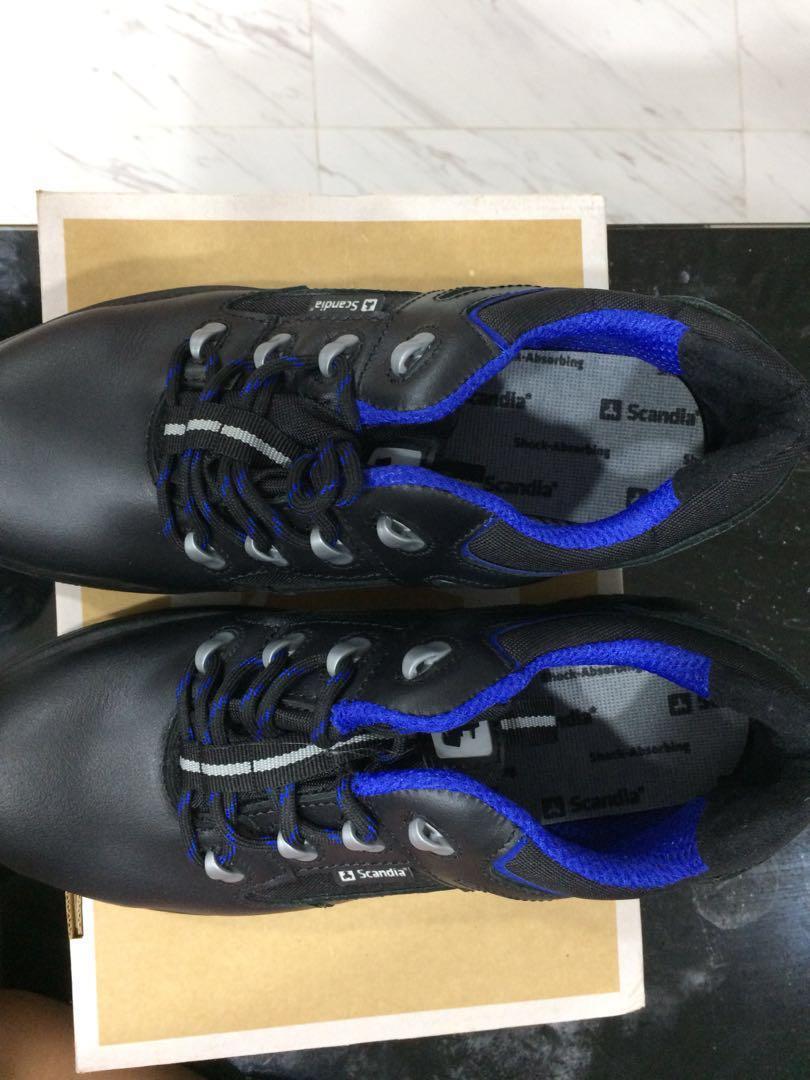 Scandia ScanNero Black Safety Leather S3 Shoes Size 41/7, Men's Fashion ...