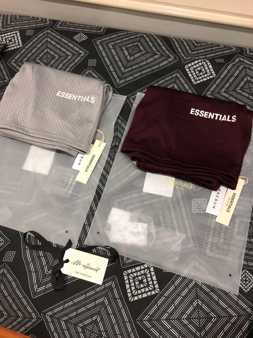 STEAL FOG Essentials Graphic Mesh Drawstring Shorts Men s Fashion Bottoms Shorts on Carousell