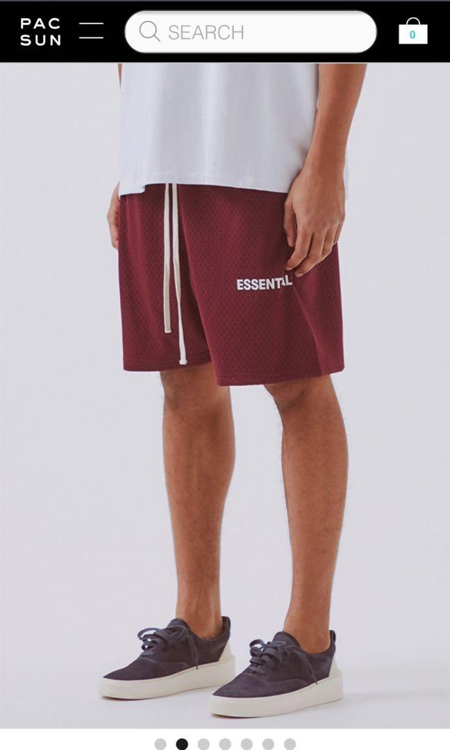 Essentials graphic mesh drawstring shorts online