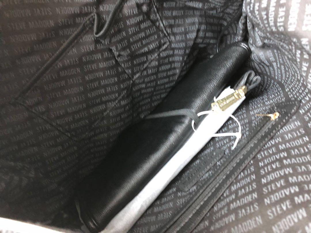 Steve madden online black diaper bag