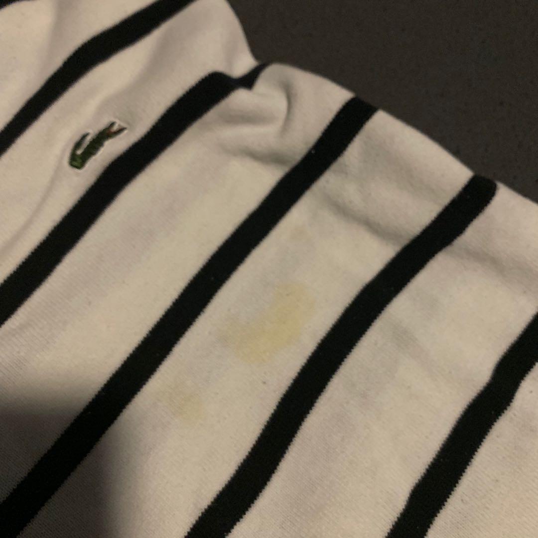 Striped Sweater (Category: Tshirts & Polo Shirts ) located in Cavite. Submitted by _declutterwithjc (Listing ID 219333957, Image 2). Description: 8/10 condition May mga stains. Never tried to remove them so di ko alam kung matatanggal pa. .