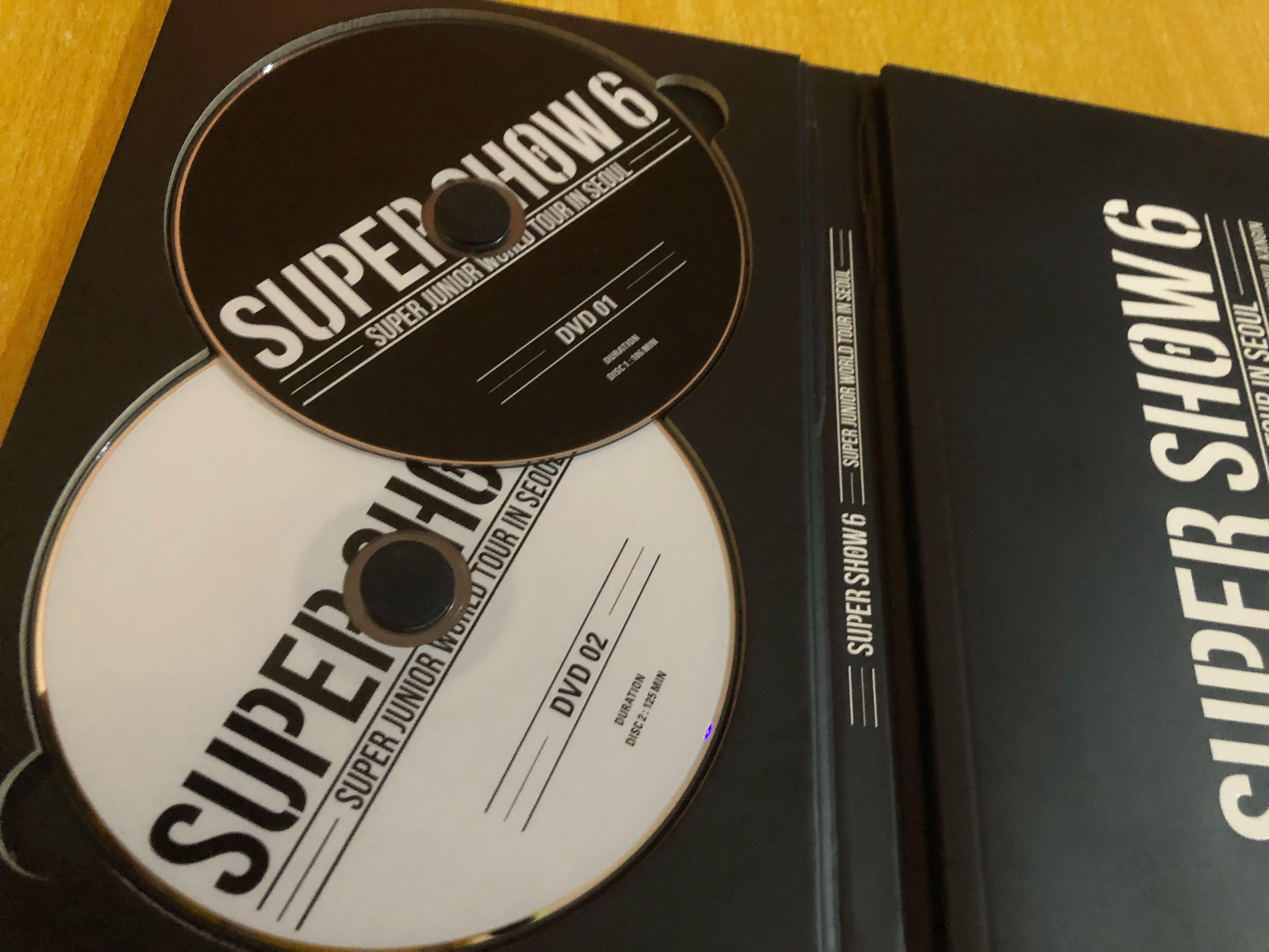 SUPER JUNIOR SUPER SHOW 6 DVD, 興趣及遊戲, 收藏品及紀念品, 明星 