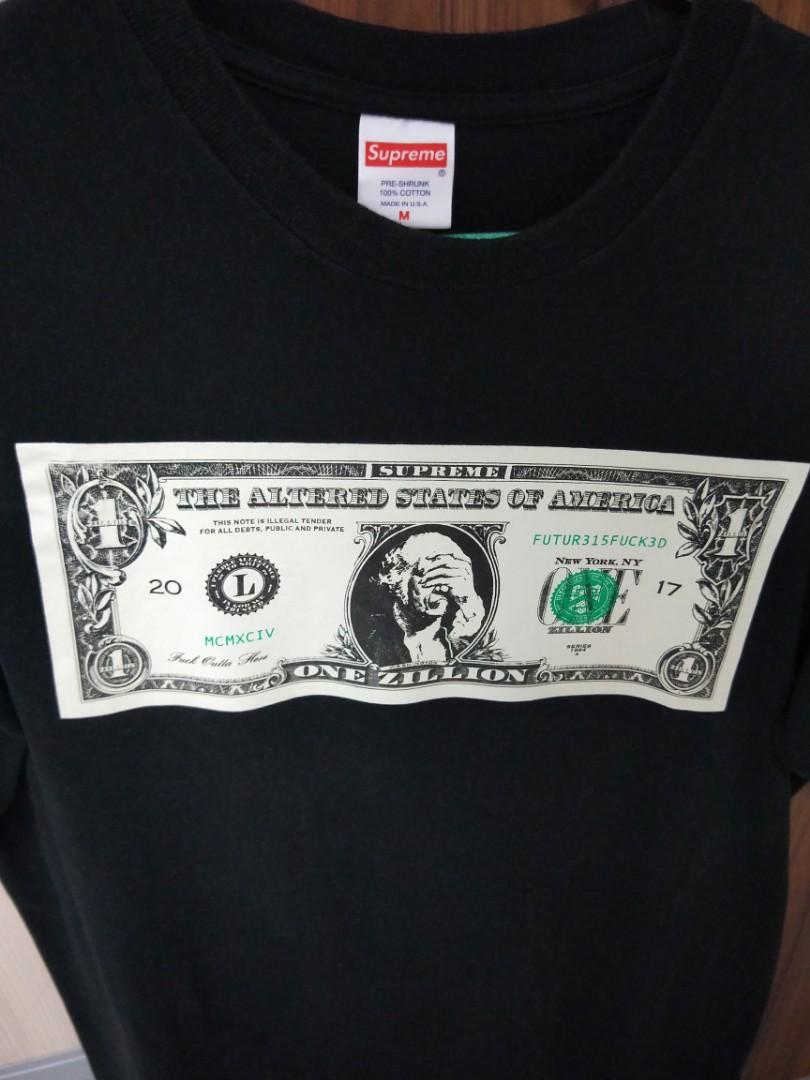 supreme dollar shirt