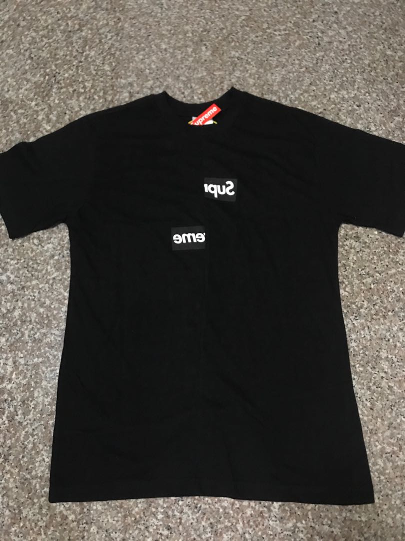 supreme cdg tee black