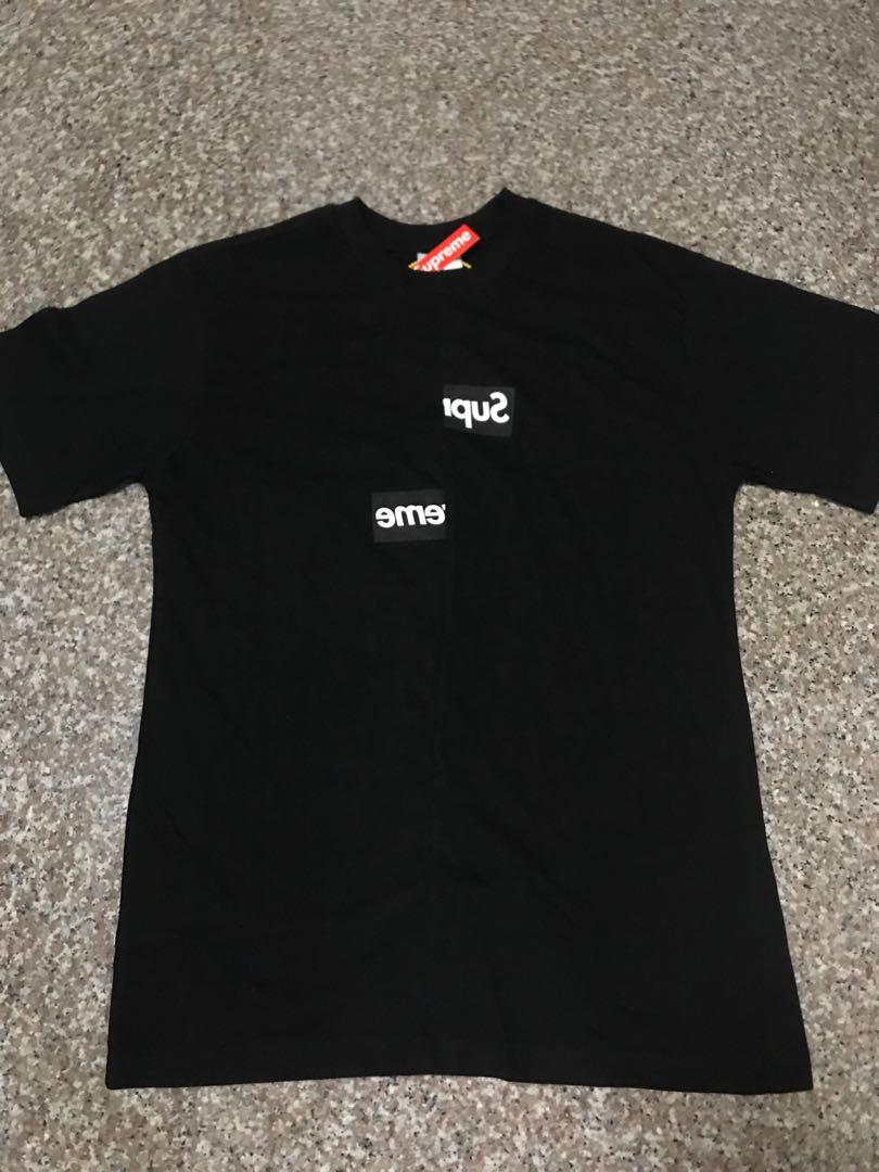 supreme x cdg split tee