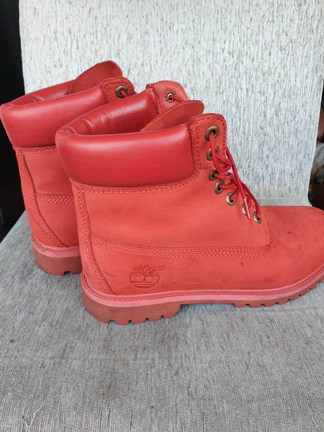 Red new arrivals tims boots