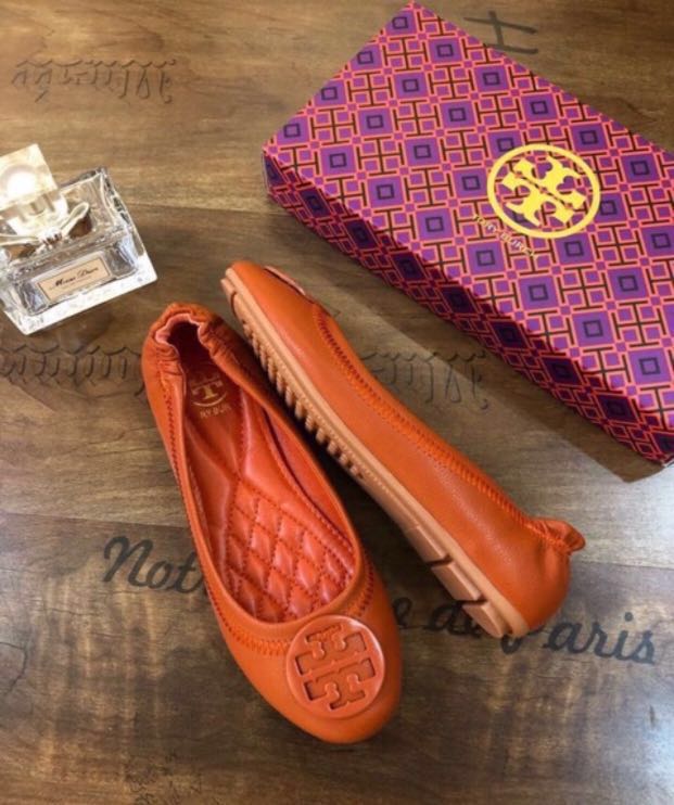 tory burch orange shoes