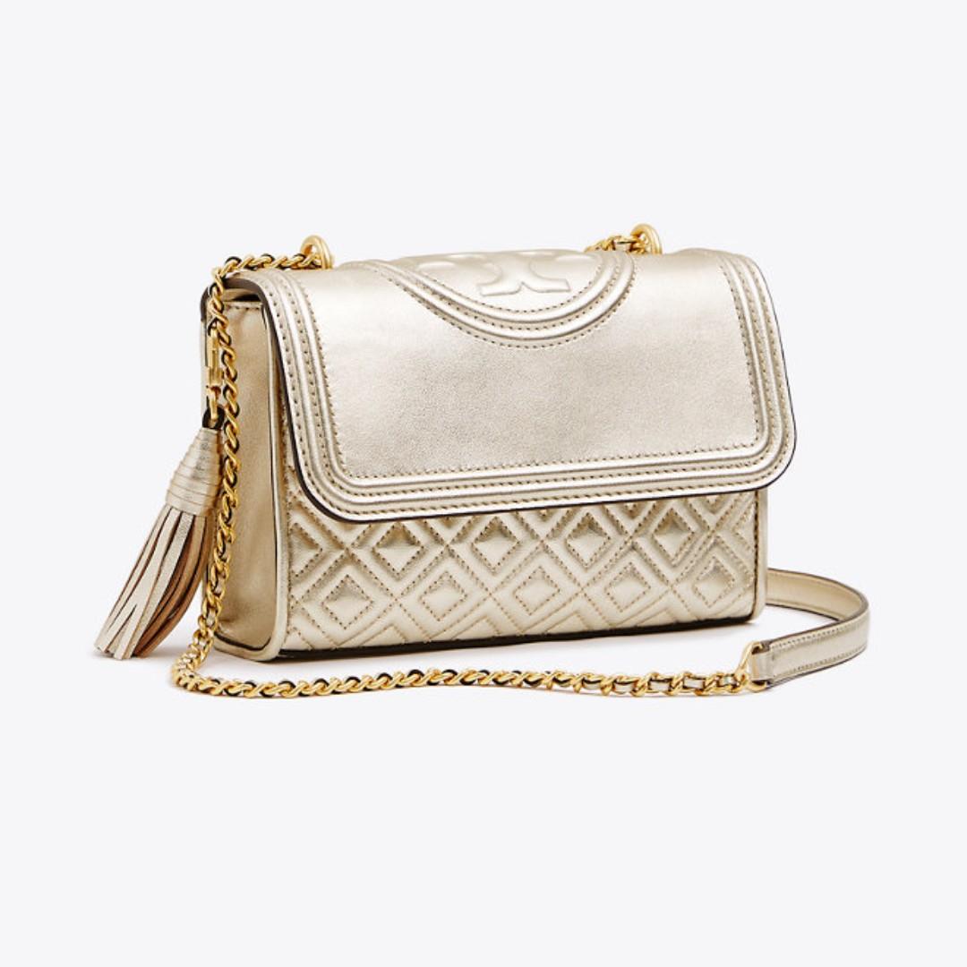 fleming metallic small convertible shoulder bag