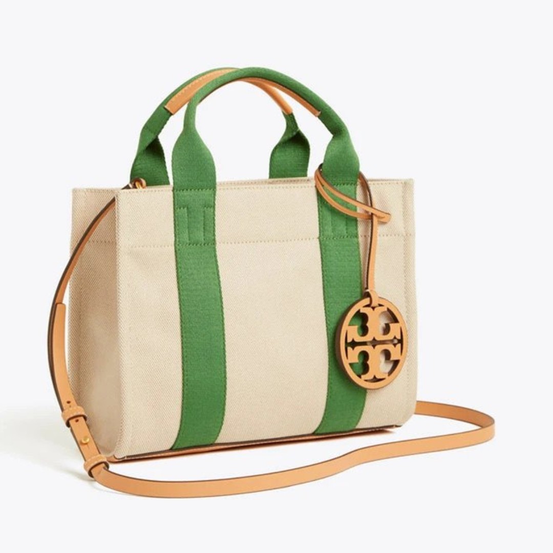 Tory burch miller striped mini tote clearance