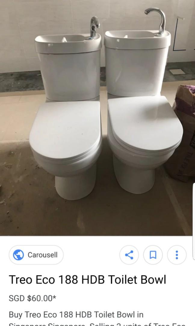 Treo hdb toilet bowl, Everything Else on Carousell