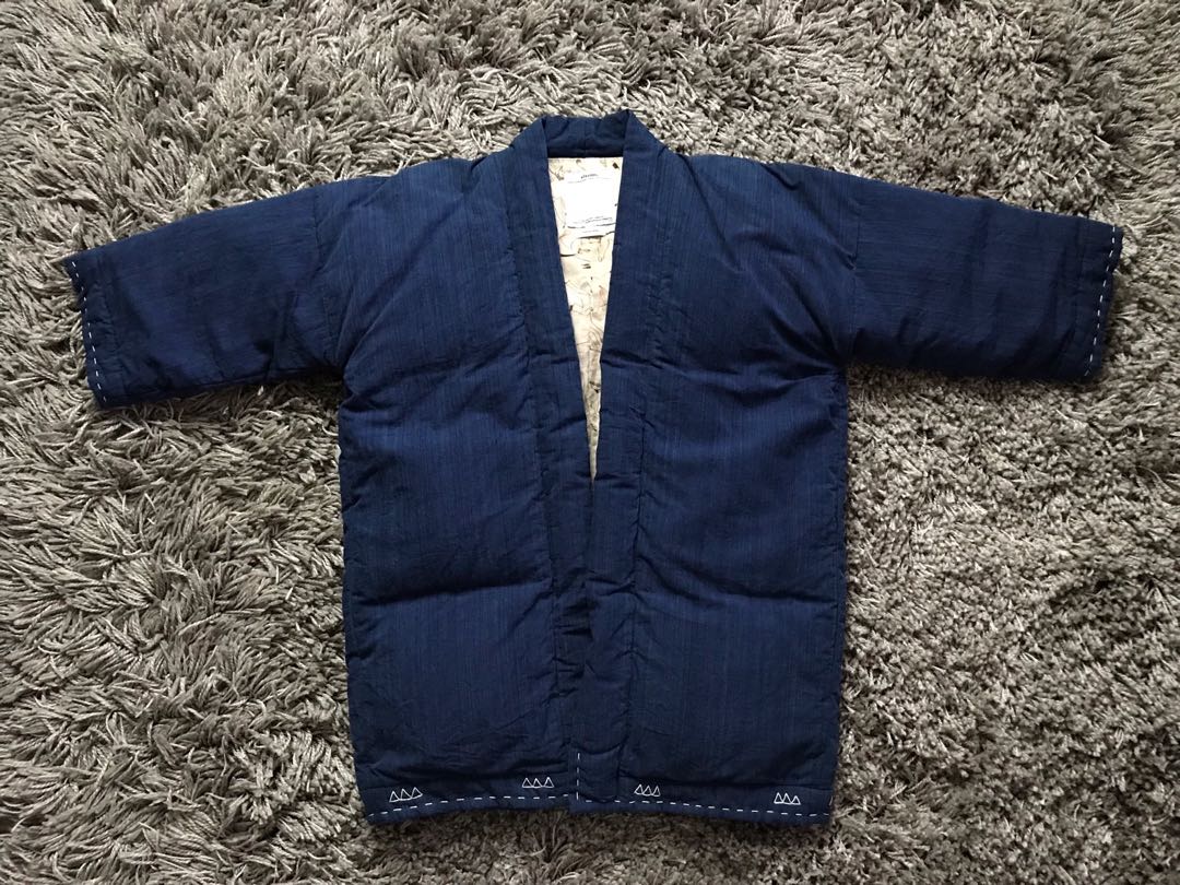 Visvim Sanjuro Kimono Down Jkt, 男裝, 外套及戶外衣服- Carousell