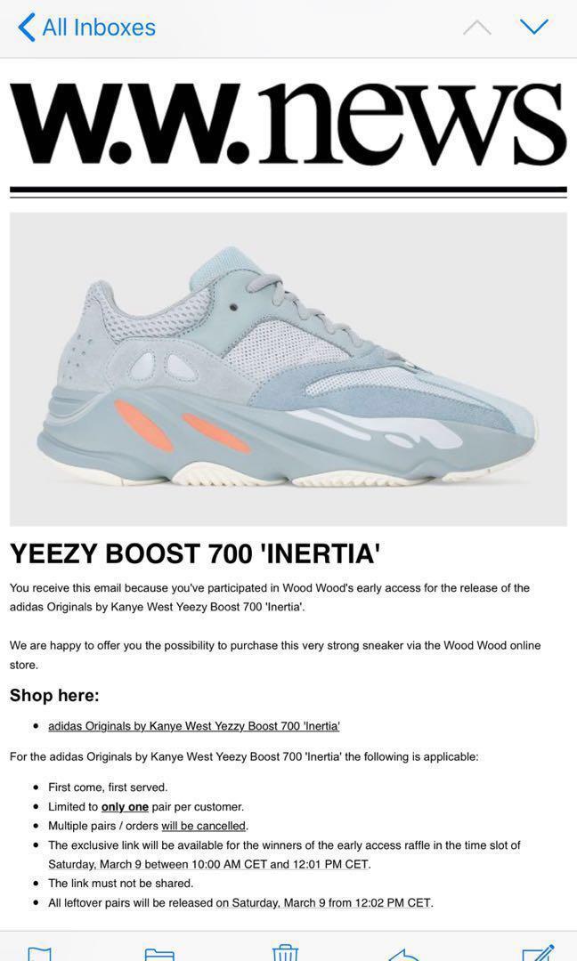 yeezy inertia raffle