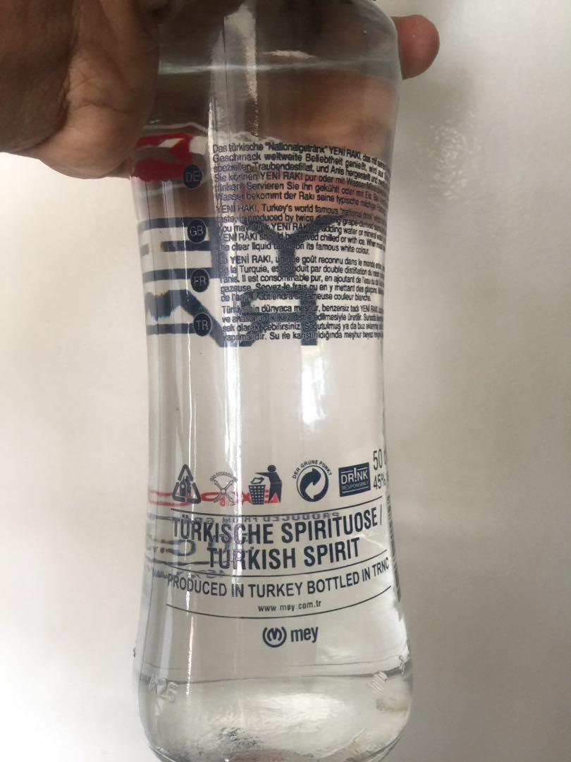 yeni raki 50cl food drinks alcoholic beverages on carousell