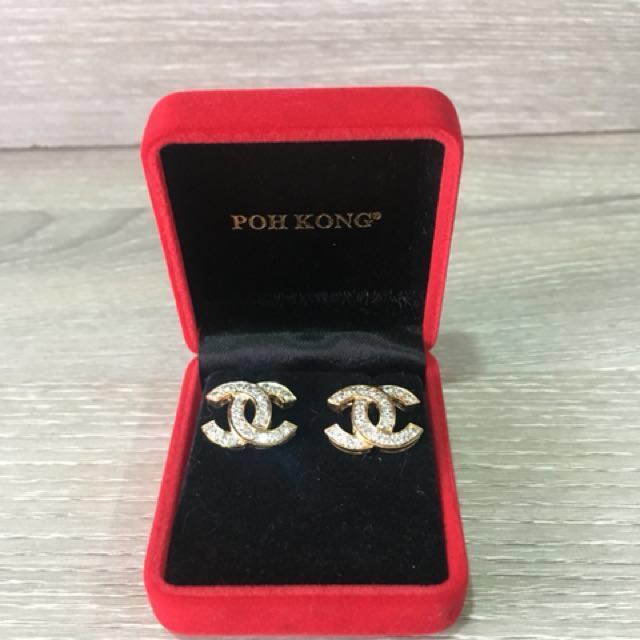 Poh kong discount pearl earrings