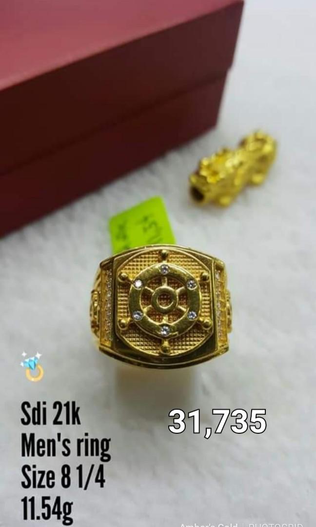 21k Saudi gold rings in assorted designs, Luxury, Accessories on Carousell