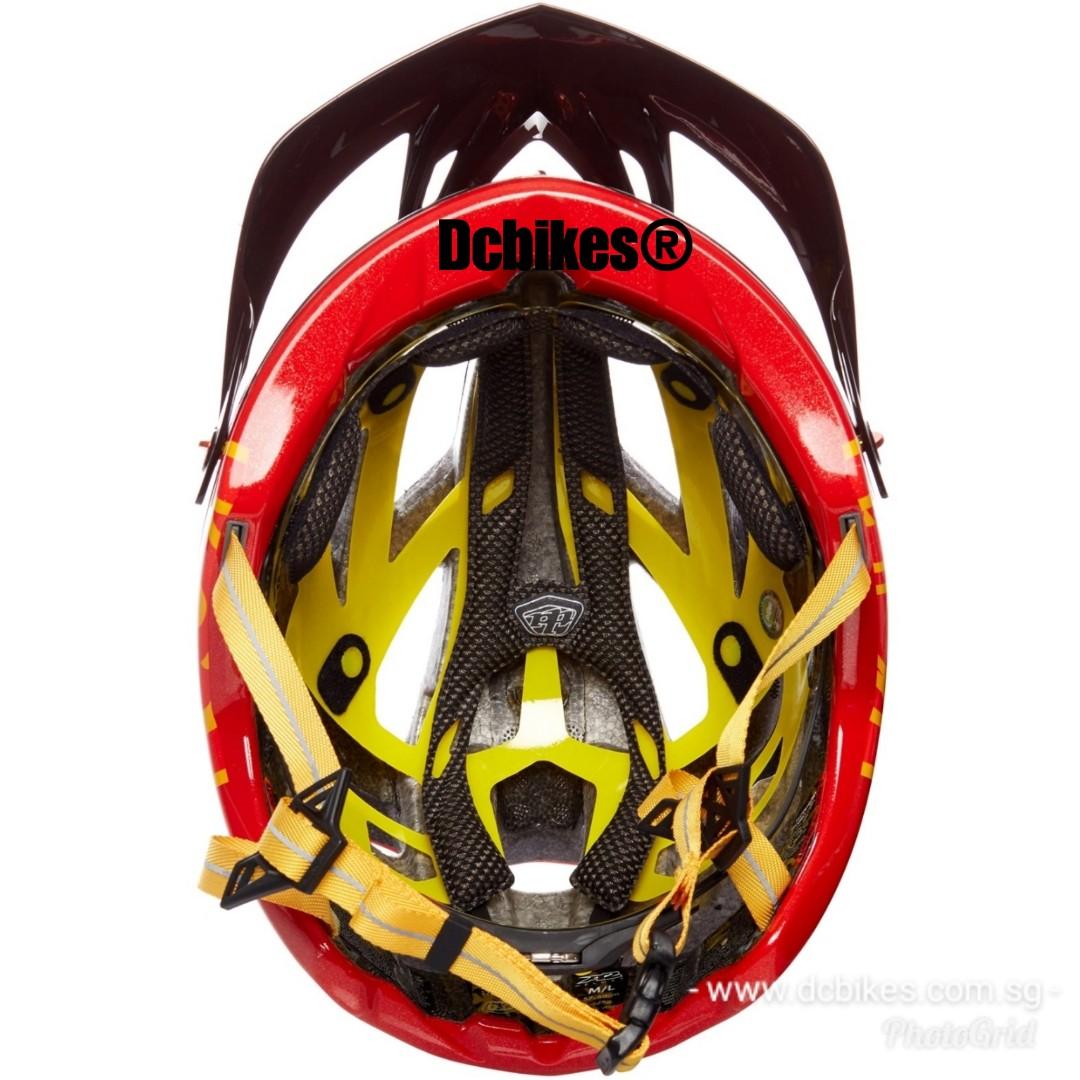 Genuine Troy Lee Designs Starburst A2 Mips Red MTB Protective Helmet Dcbikes TLD Size 59 62cm