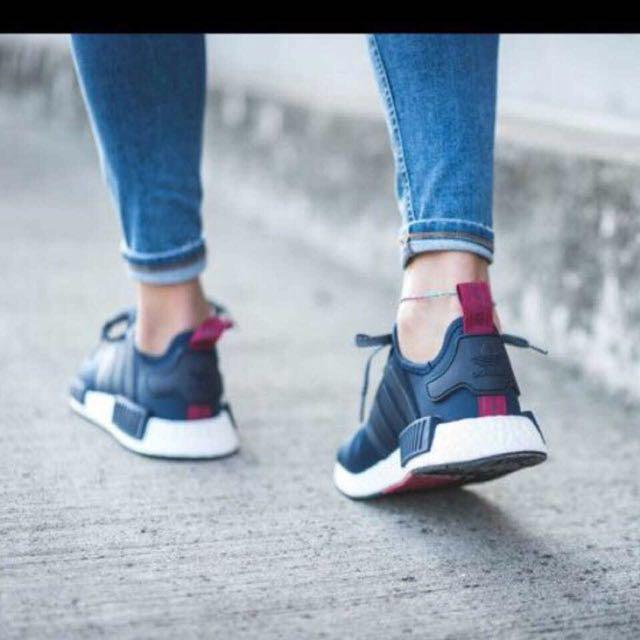 Adidas nmd top navy pink