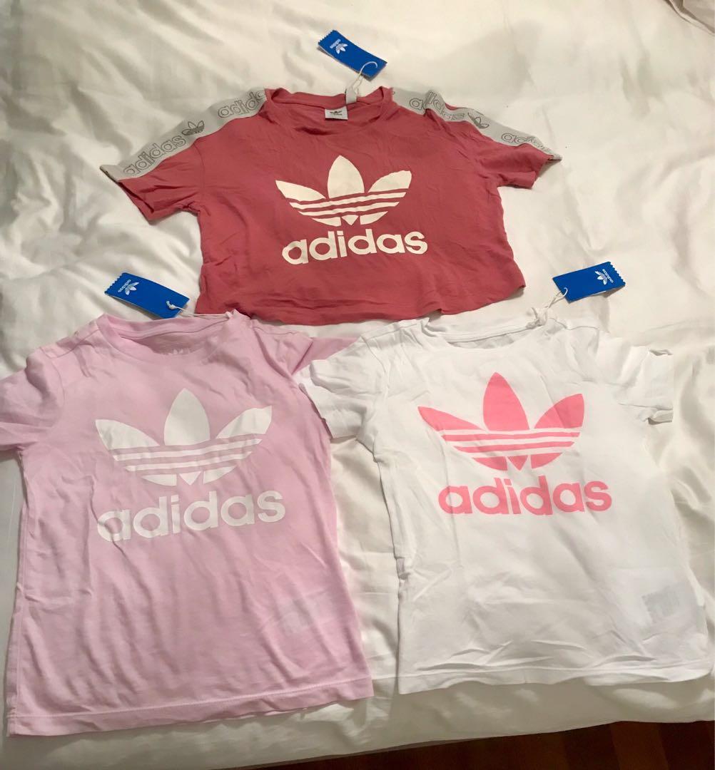 adidas pink t shirt women's