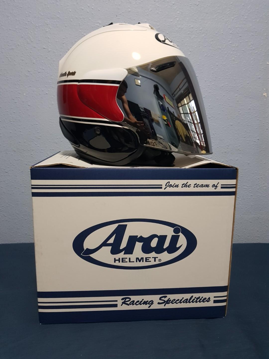 Arai Yamaha Strobe Ram 4 Motorcycles Motorcycle Apparel on Carousell