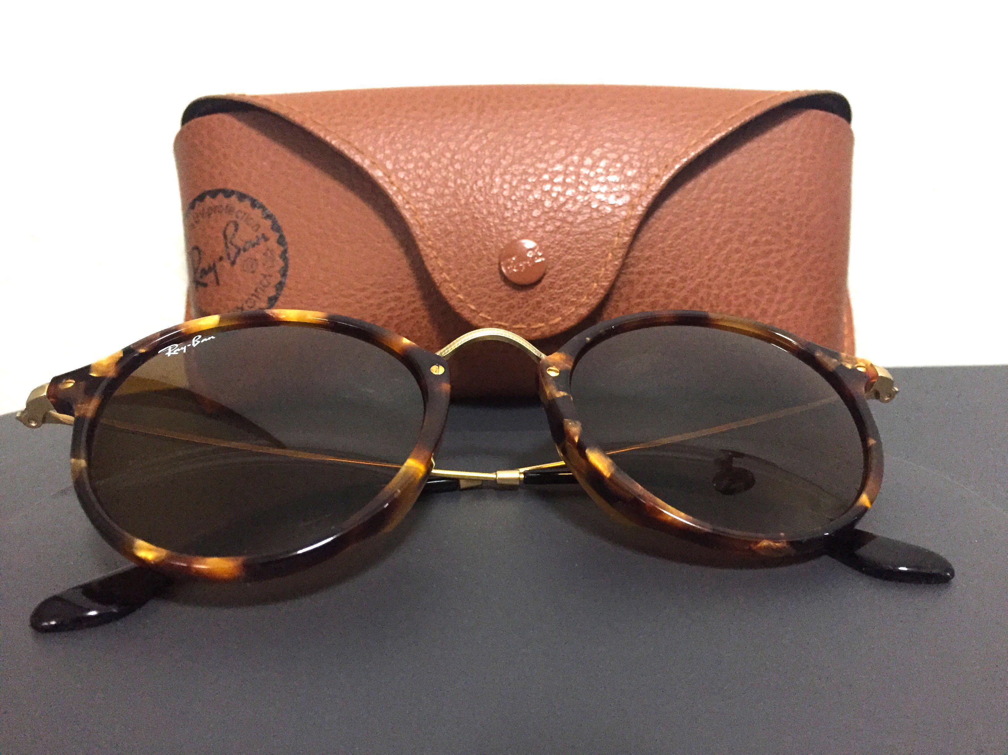 Ray ban round 2025 fleck tortoise gold