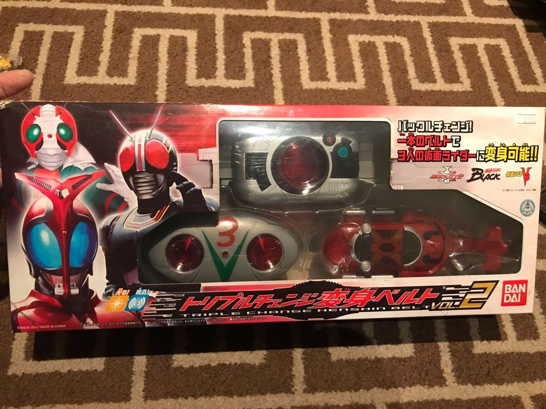 Bandai Masked/ Kamen Rider Black , V3 & Kabuto Triple Change Henshin