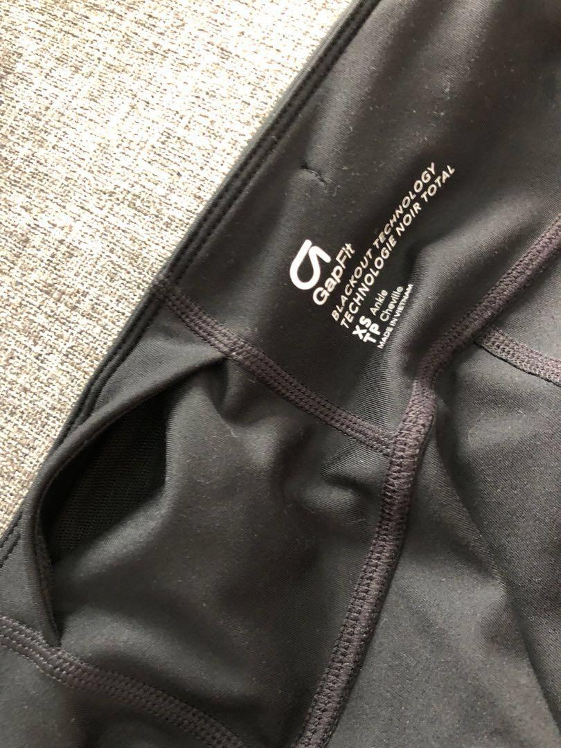 BN GapFit XS Blackout Technology Ankle Leggings Men s Fashion