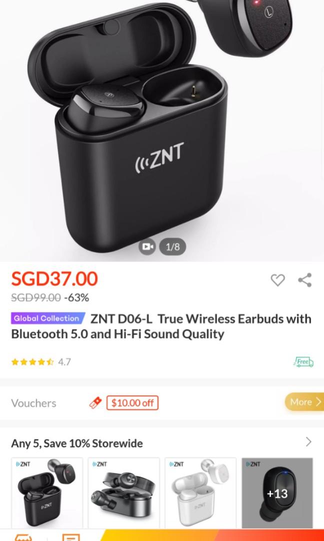 Brand new sealed ZNT D06 L true wireless earbuds