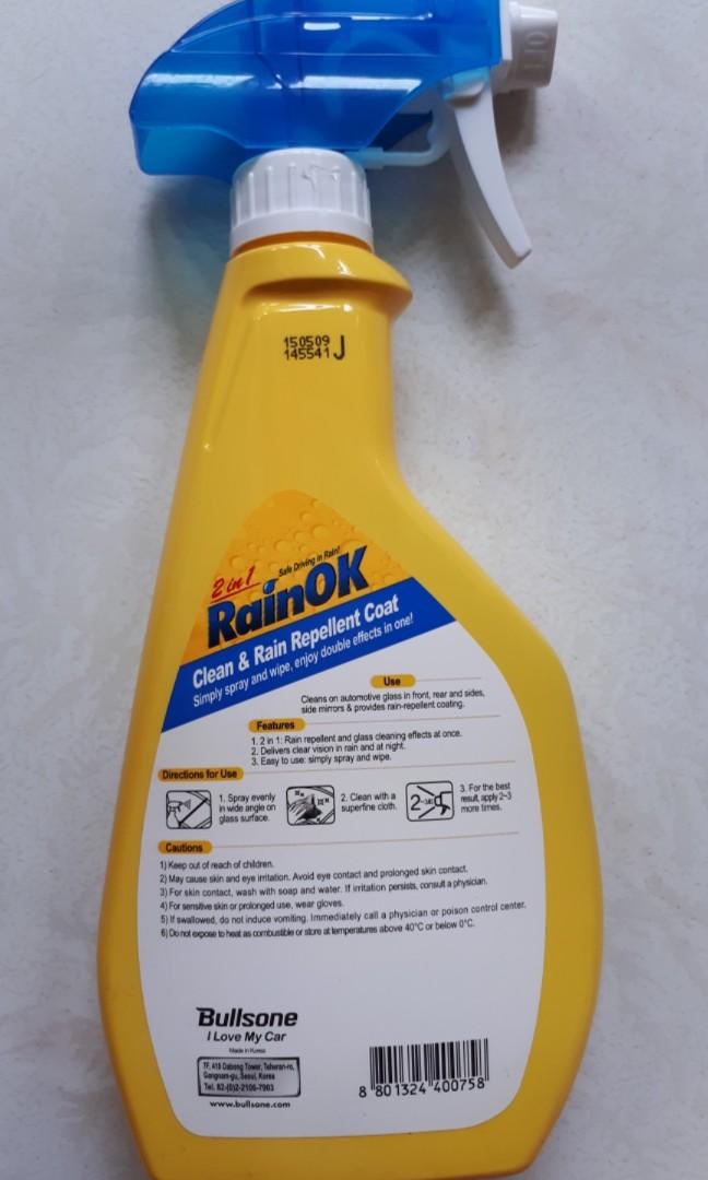 Bullsone RainOK Clean and Rain Repellent 2 in 1 500ml, Car Accessories ...