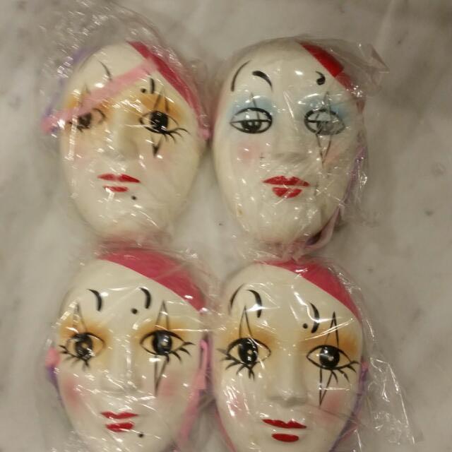 Ceramic Clown Mask, Hobbies & Toys, Stationery & Craft, Craft Supplies ...