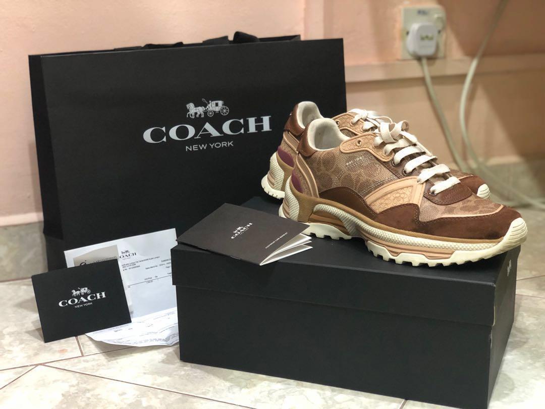 Coach C143 Signature Runner Sneakers, Men's Fashion, Footwear, Sneakers on  Carousell