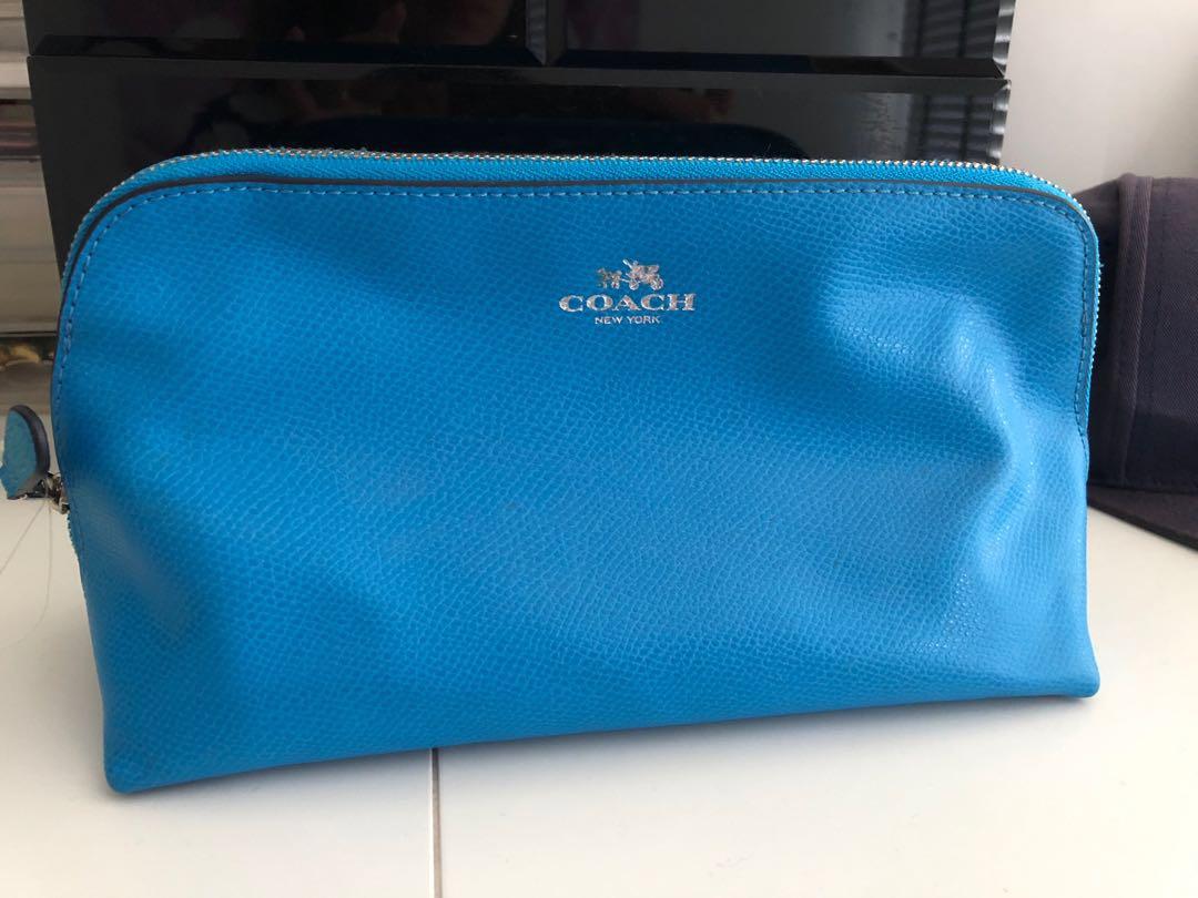 teal coach purse