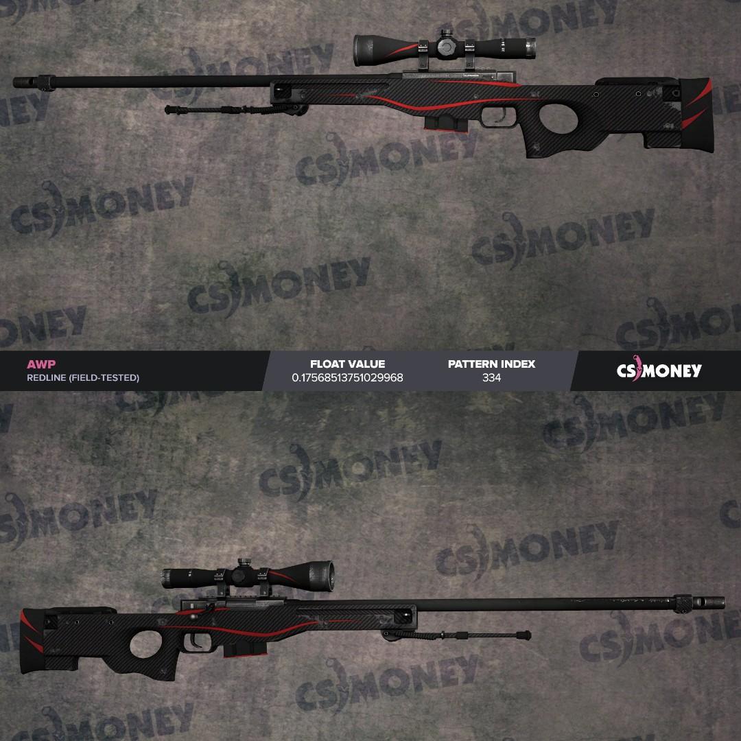 Csgo Awp Redline Ft Toys Games Video Gaming In Game Products On Carousell - redline 32 roblox