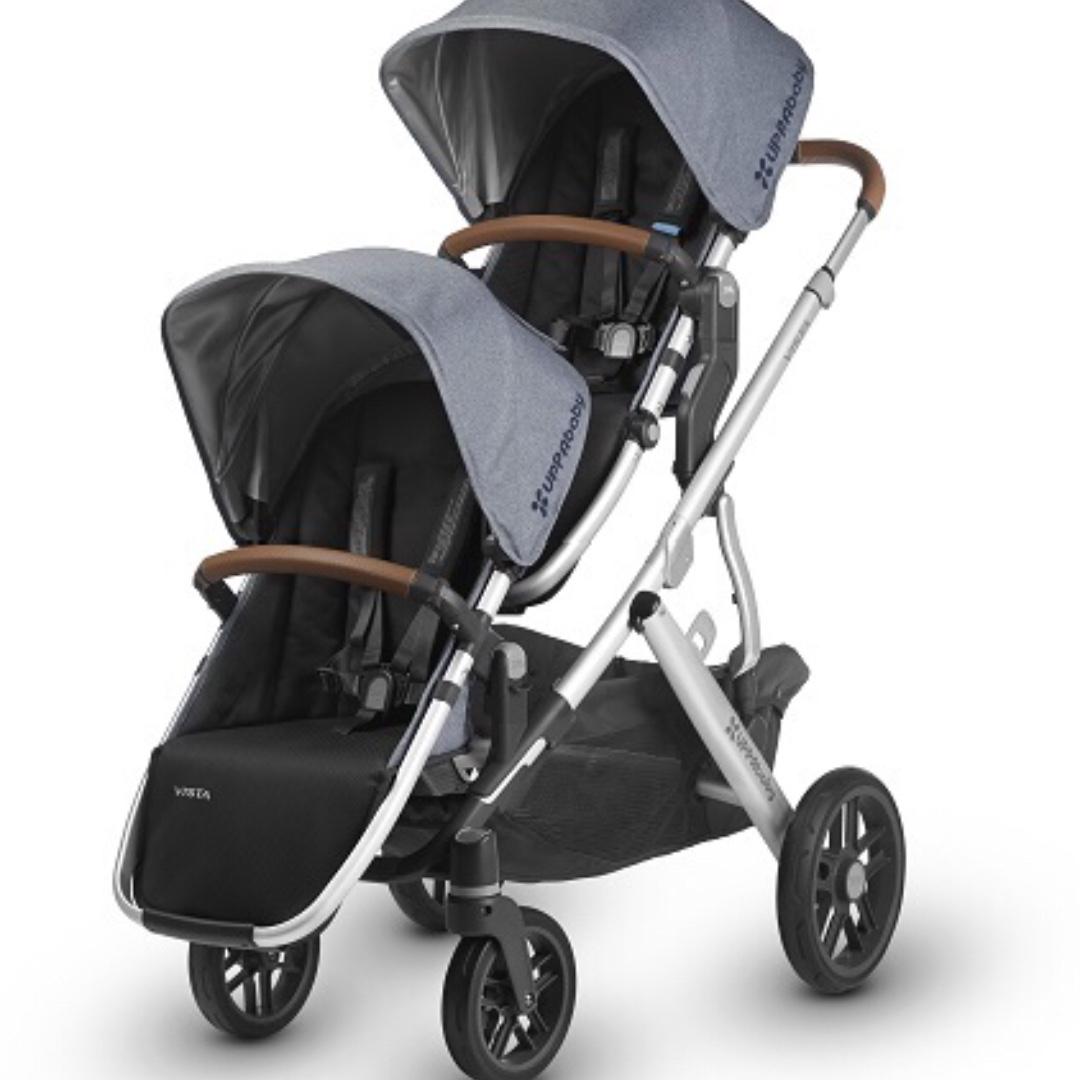 UPPAbaby VISTA V2 Stroller - JAKE (black/carbon/black leather) + MESA – Pi  Baby Boutique